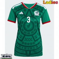 Mexico Cesar Montes #3 Replica Home Shirt Ladies World Cup 2026 Short Sleeve